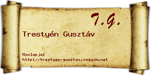 Trestyén Gusztáv névjegykártya