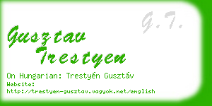 gusztav trestyen business card