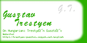 gusztav trestyen business card